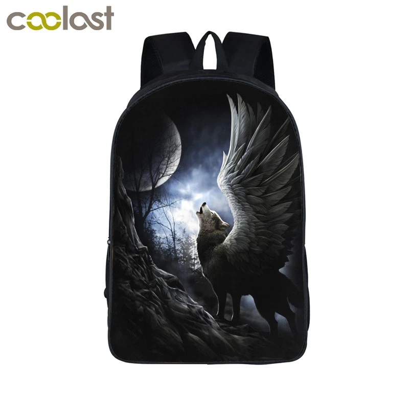 wolf book bag