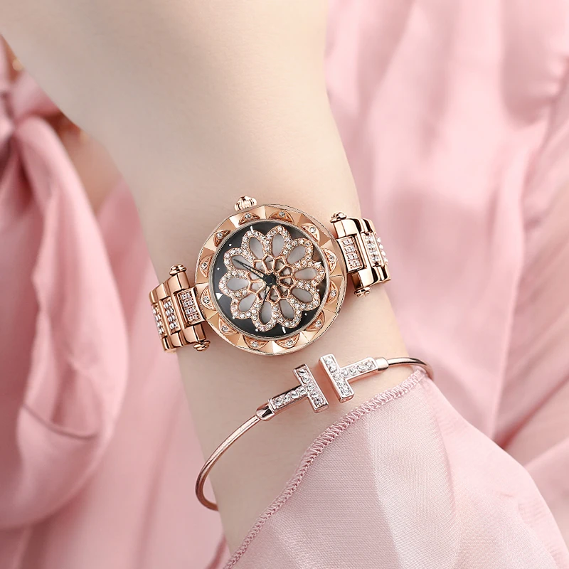 ABORNI, модные роскошные женские наручные часы, Топ бренд, розовое золото, стальной ремешок, водонепроницаемые женские часы-браслет Zegarek Damski