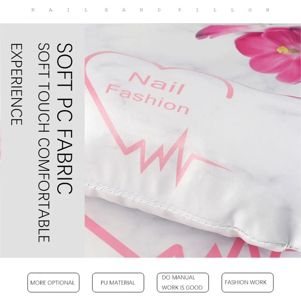 Nail Set Hand Pillow Wrist Pillow Sponge Leather Folding Hand Pillow Pad Nail Equipment Soft material function professional nail