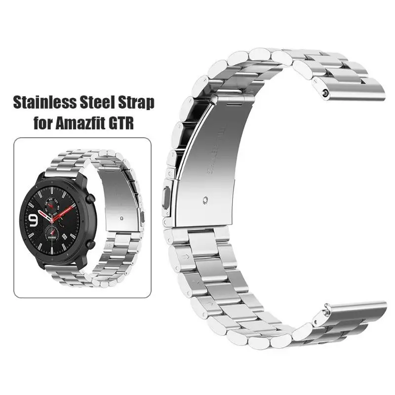 20 мм ремешок из нержавеющей стали регулируемый для часов Amazfit GTR 42 часы Высокое