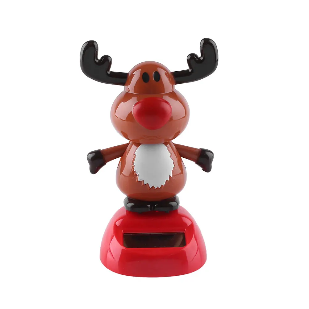 Solar Toy Car Decoration Animal Solar Car Toy for Christmas Gift - Название цвета: cow