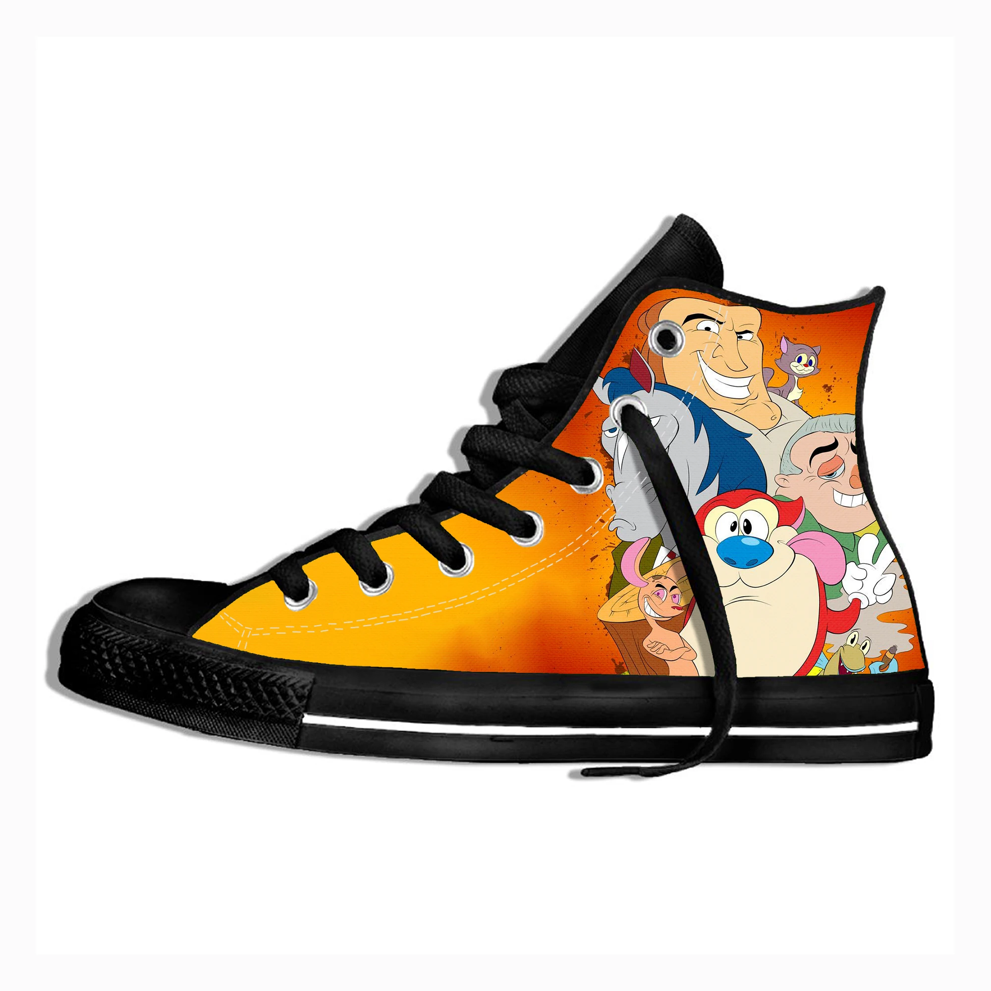 Men's Casual Shoes Ren and Stimpy Anime Wearable Comfort Sport Shoes Classic Sneakers  Zapatos Hombre  Mens Shoes