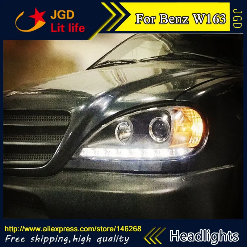 Светодиодный головной фонарь для Mercedes Benz W163 ML320 ML280 ML350 ML430 2002 2005 СВЕТОДИОДНЫЙ drl hid