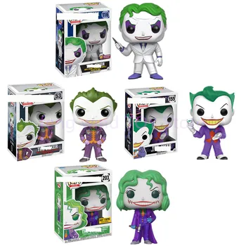 

10cm Arkham Asylum 4 Style Q Version Joker PVC Statue collection toy gift