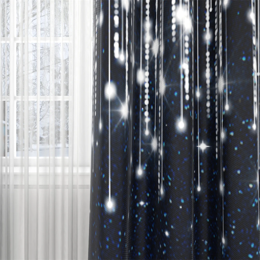 NICETOWN 1pc Curtains Booth Backdrop Birthday Backdrops Shiny Wedding Background Party Decoration Curtain for living room luxury