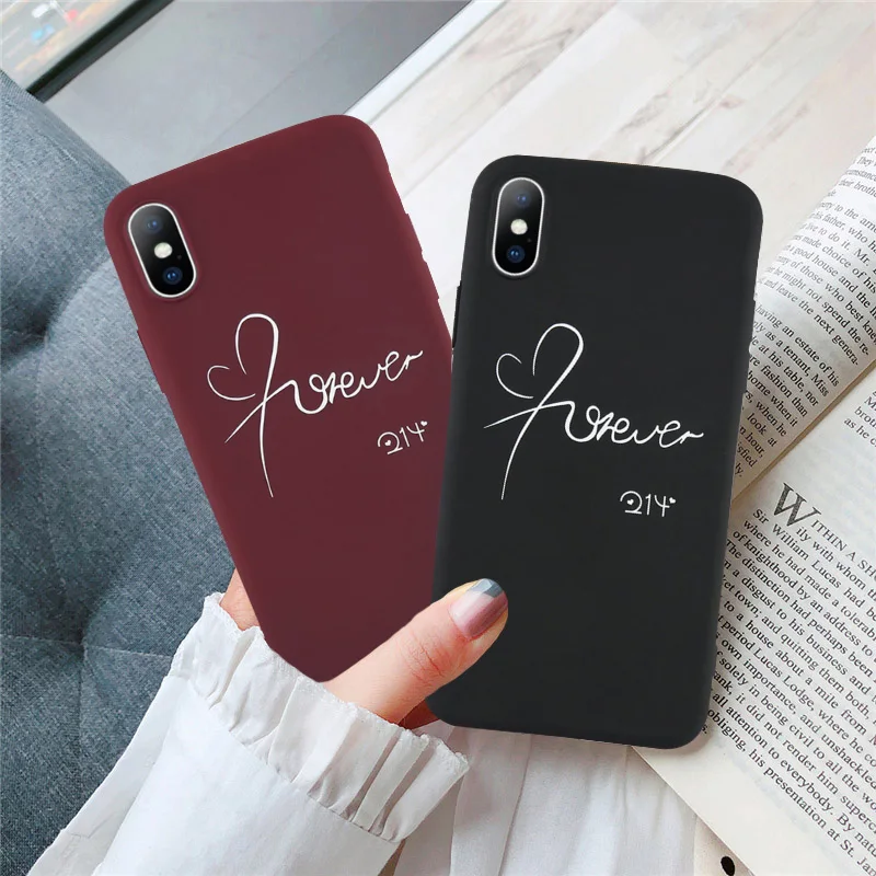 GYKZ Love Heart Couple чехол для iPhone XR XS MAX X 11 Pro 7 8 6 6s Plus Забавный с надписью Art Lines мягкий