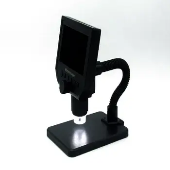 

600X USB Portable Digital Electronic Microscope Magnifier 8 LED HD Screen for PCB Motherboard Repair Bend Pipe Support