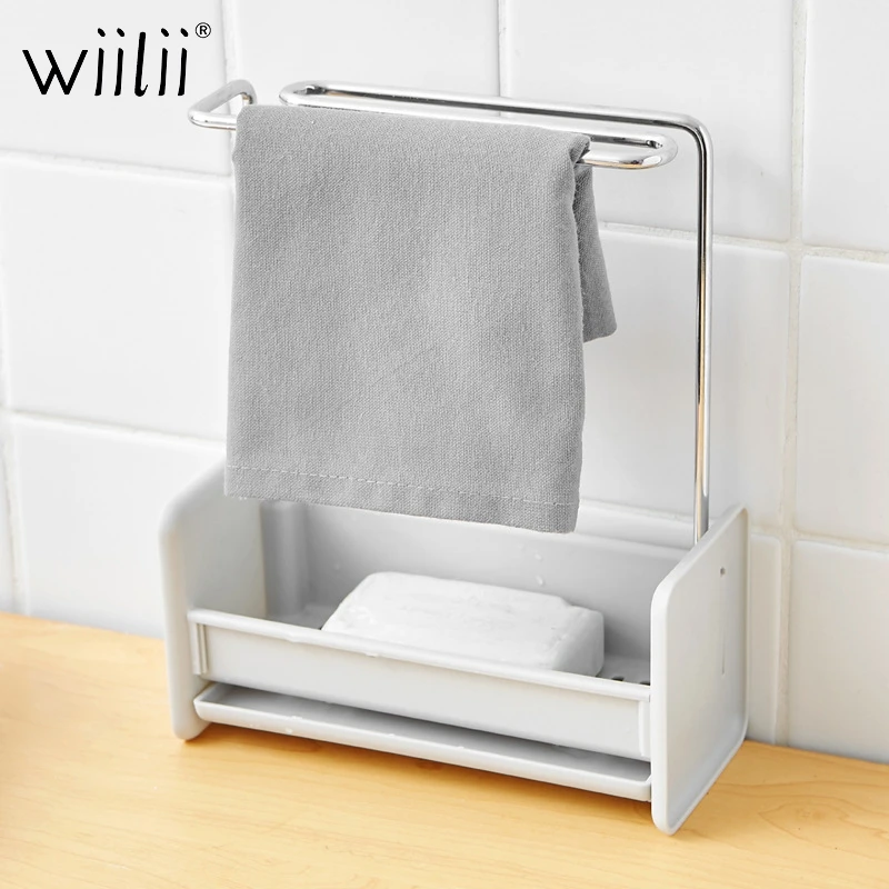 Multifunction Sink Hanging Storage Rack Storage Holder Bathroom Kitchen Clip Dish Cloth Clip Shelf Drain Dry Towel Organizer