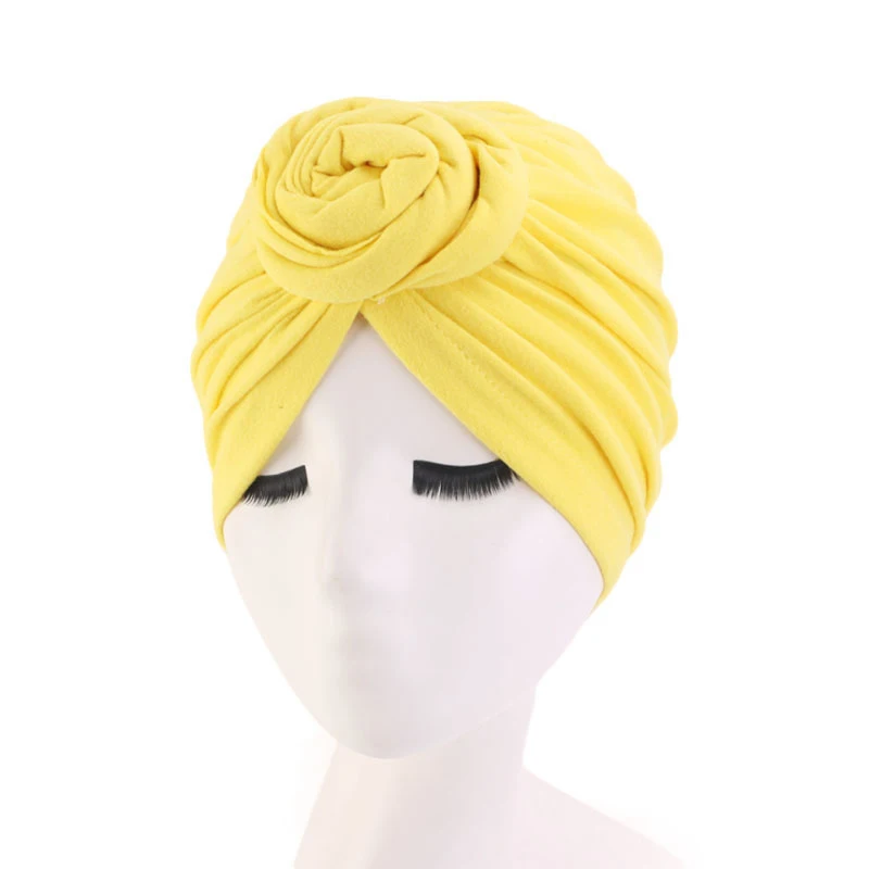 african wear for women 2022 Fashion Pre Tied Knot Head Wraps for Women Turban Bonnet African Headtie Headwrap Bohemia Muslim Hijab Cap african traditional clothing Africa Clothing