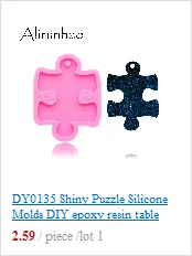 DY0278 Shiny High quality round Silicone Molds epoxy resin molds coaster DIY geode coasters Mould