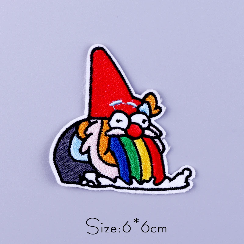 Niedliche Kleintier-Patches auf Kleidung, Streifen, Stickerei-Patch für Kleidung, thermoadhäsive Patches, Dinosaurier-Igel-Patch zum Selbermachen – Detail 19