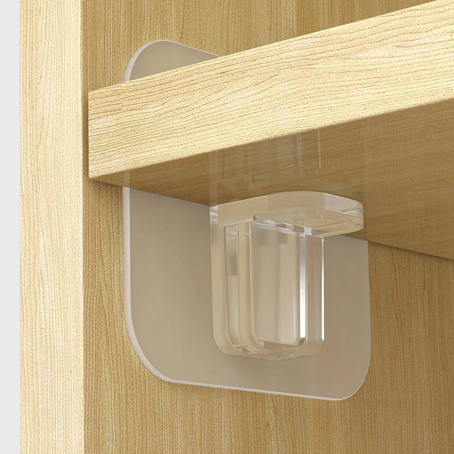 4/12pcs Adhesive Shelf Support Pegs Drill Free Nail Instead Holders Closet Cabinet Clips Wall Hangers Hooks | Дом и сад