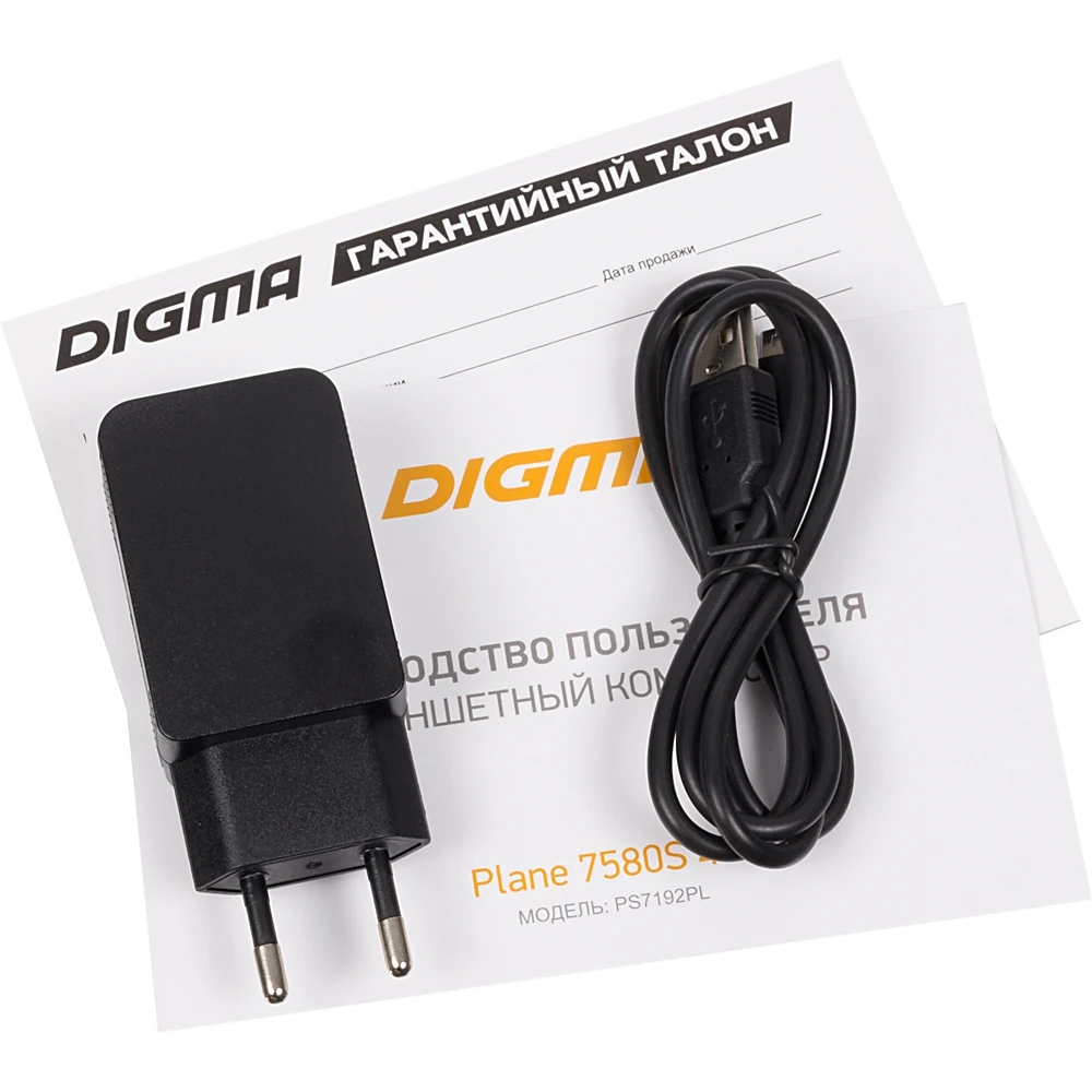 Планшет Digma Plane 7580S 4G SC9832E 4C/1Gb/16Gb 7" IPS 1024x600/3G/4G/And8.1/черный/BT/GPS/2Mpix/0