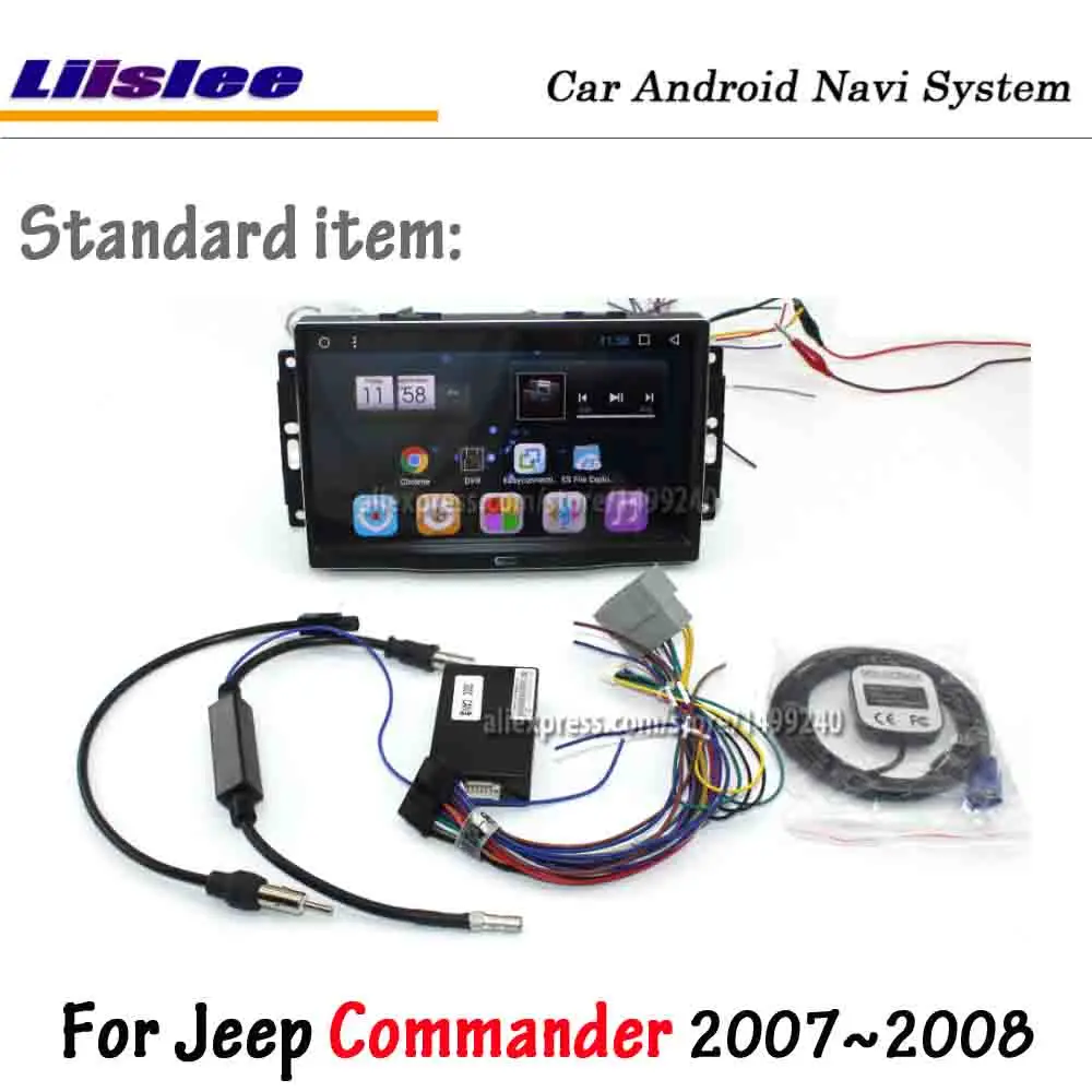 Liislee автомобиль Android 8,0 для Jeep Commander 2007~ 2008 стерео радио Carplay экран видео gps навигация Мультимедиа без DVD плеера - Цвет: machine