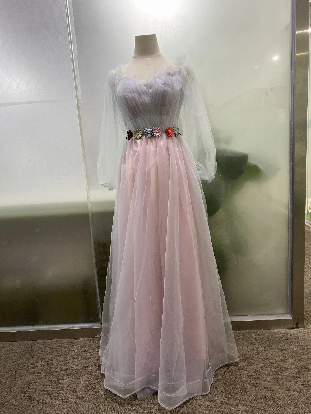 Банкетное платье Новое благородное дамское платье с длинным рукавом длинное женское платье