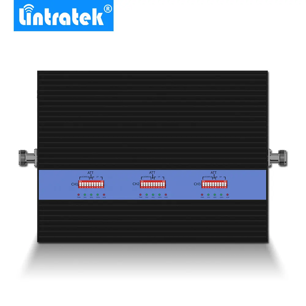 Lintratek KW25A Pro. Усилитель сотового телефона 80dB UMTS 850 мгц 2100 GSM LTE 1800 2G 3G 4G AGC MGC|Усилители
