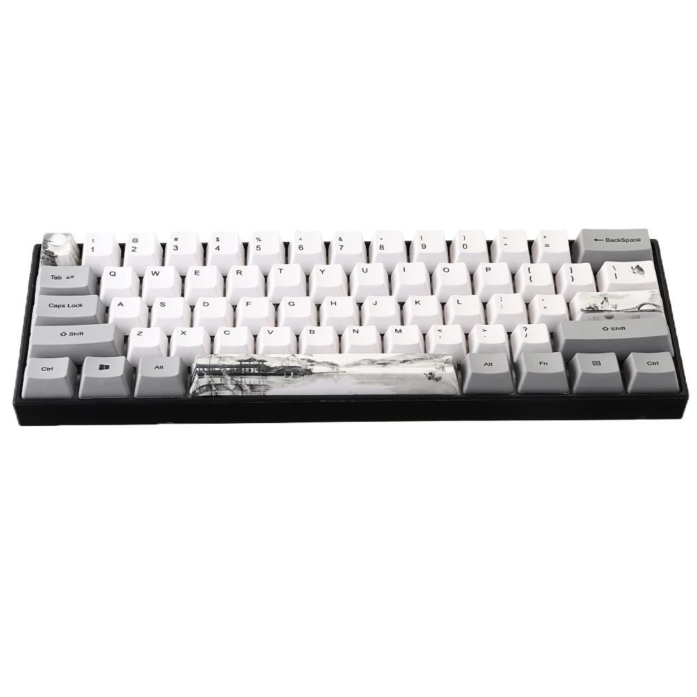 PBT Сублимация китайский Lnk живопись Keycap набор OEM профиль Keycap для GK61 GK64 Механическая игровая клавиатура для ПК ноутбука