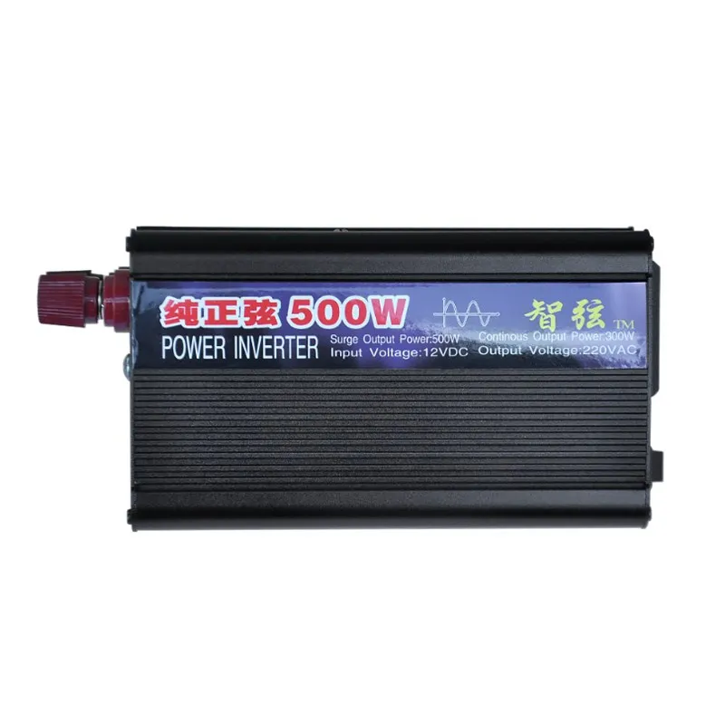 

500W DC12V 24V To AC220V Pure Sine Wave Inverter Foot Power Solar Inverters Power Converter For Car Household DIY