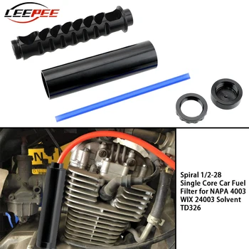 

LEEPEE Car Accessories Fuel Filter Replacement Single Core 6 Inch 10 Inch 1/2-28 5/8-24 Extension Spiral For NaPa 4003 WIX 24003