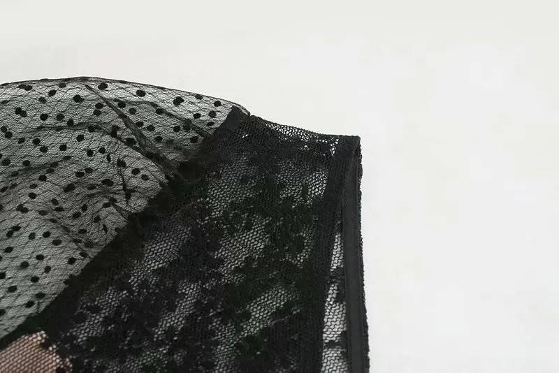 Элегантное Черное Сетчатое платье, женское сексуальное просвечивающее платье, рукав до локтя, v-образный вырез, осень-весна, клубное мини-платье для вечеринки, vestidos mujer