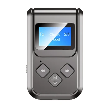 

Bluetooth 5.0 o Receiver Transmitter with LCD Display 2IN1 Mini 3.5mm Jack AUX USB Wireless Adapter for Car