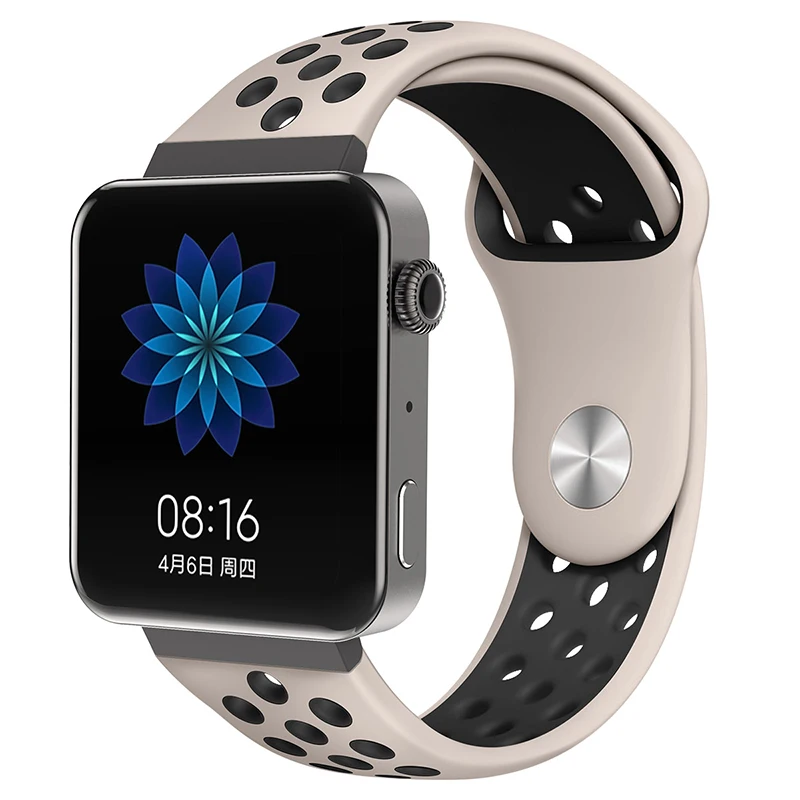 8068 Мягкий силиконовый ремешок для часов для xiaomi smart watch, новинка, сменный ремешок для mi watch, резиновый ремешок для часов, аксессуары - Цвет: 8068