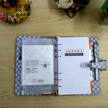 

Leather Filofax Organizer A6 Journal 2021 Planner A6 Loose Leaf Notebook Reusable Folder Agenda Luxury Notebook Office Notepads