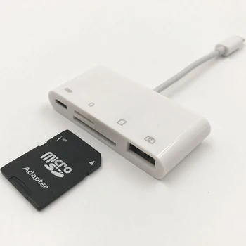 

For Apple Lightning SD Card Reader For iPhone to Micro SD Card Adapter USB Camera Reader Memory CardReader Flash Drive Converter