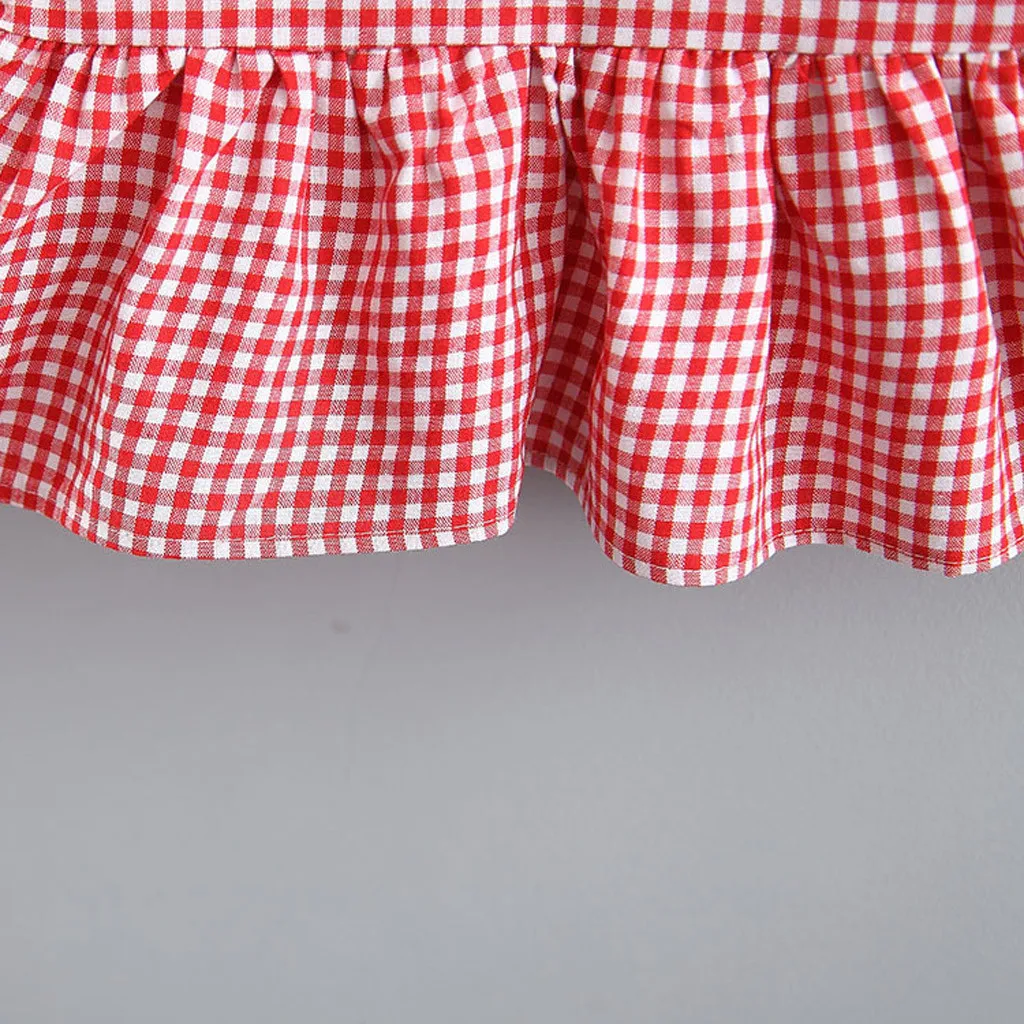 Winter Fashion Baby Girl Dress Long Sleeve Plaid Dot Print Splice Bow Princess Dress Clothes vestido bebe فساتين اطفال Z4