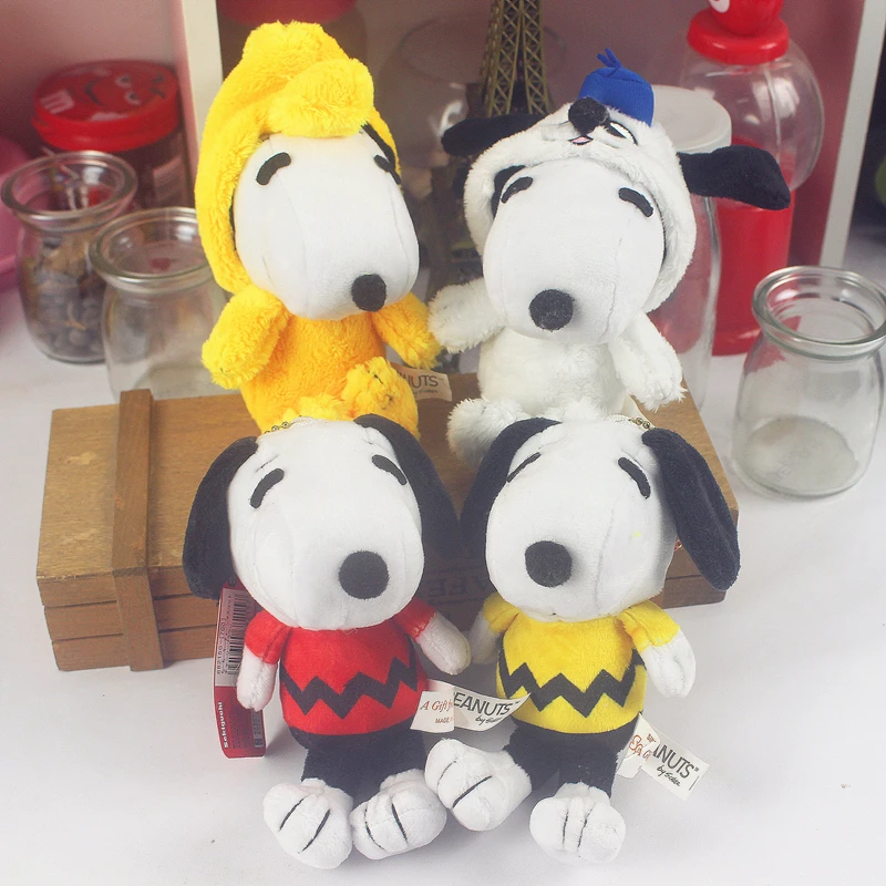 Мультяшная плюшевая игрушка Snoopy милая кукла щенок подвеска Чарли Браун в сумку |