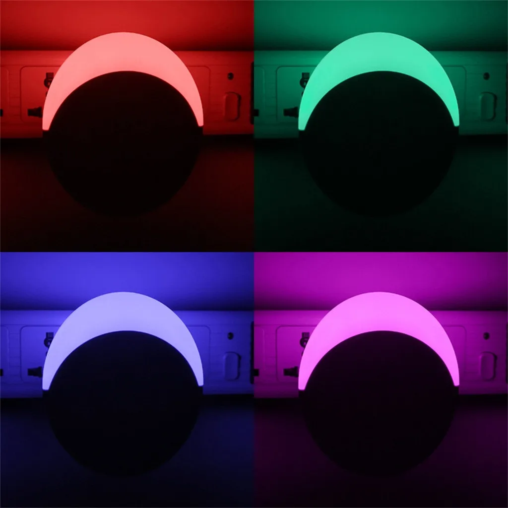 Creativer RGB Ночной светильник элегантная умная розетка Wi-Fi розетка ЕС совместима с Amazon Alexa и Google Home 8 режимами сцены