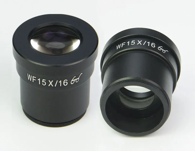 2 шт. Высокая мощность Высокая глаз точка WF15x стерео микроскоп окуляр ...