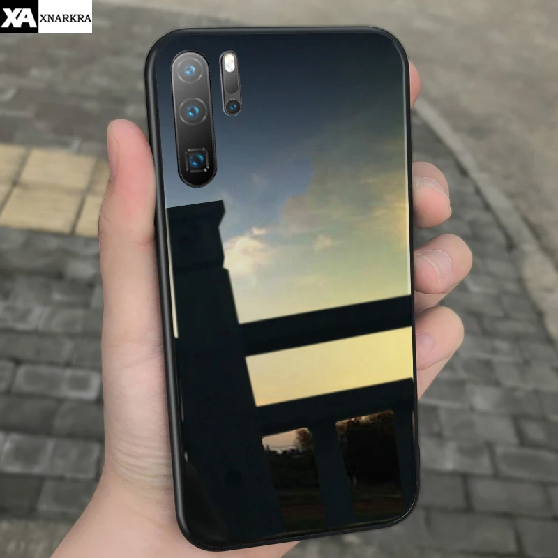 

Luxury Tempered Glass Phone Cases For Huawei P30 P20 P10 P9 Lite Pro Mate 30 20 10 Pro Glass Back Silicone Shockproof Cover Capa