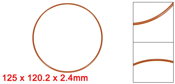 uxcell Silicone O-Ring 8mm-150mm Outside Diameter Seal Rings Sealing Gaskets Red for Pressure Vessel Boiler Filter 19 Sizes