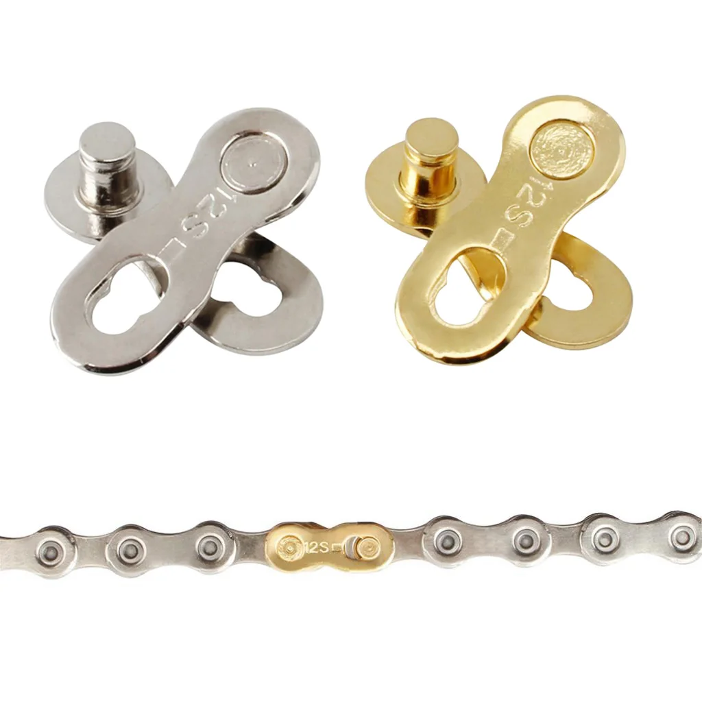 Bicycle Missing Link Connector Link for 12 Speed Chain, Reusable & Easy Installation - Select Colors