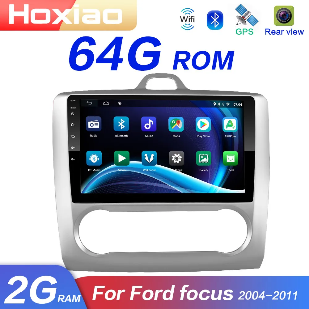 Автомагнитола для ford focus мультимедийный видеоплеер с поддержкой Android 8 1 GPS ТВ RDS Wi-Fi