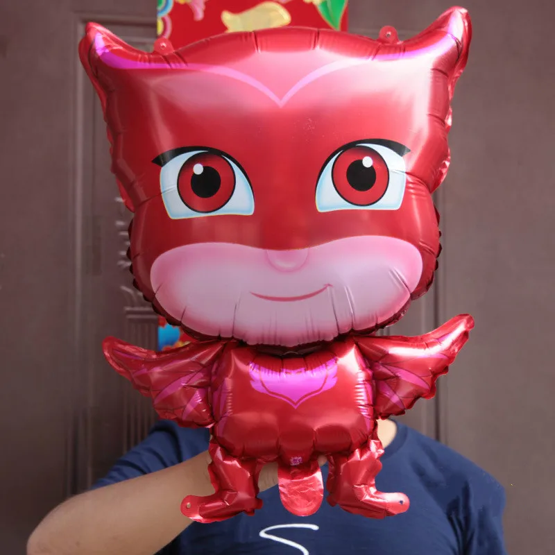 Pj маска плавающая Дети День Рождения вечерние Catboy Owlette Gekko выставка декораций воздушный шар мультфильм алюминиевый шар игрушки подарки 2X10 - Цвет: R20