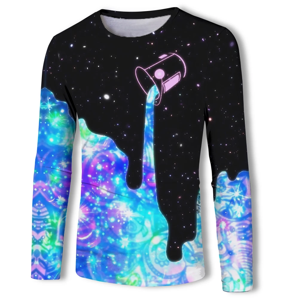 

Camisetas Funny 3D Print Round Neck Long Sleeve t shirt men Tops Casual Hip Hop Male Tee shirt Camisetas hombre2019