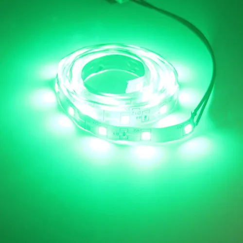 Зеленый 5 м набор 2835SMD светодиодный неоновый светодиодный светильник, лента красного, зеленого, синего цвета, теплый белый 12 В, 60 Светодиодный s/m - Испускаемый цвет: Зеленый