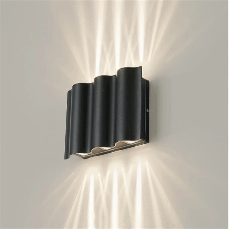 Уличная Водонепроницаемая светодиодная настенная лампа алюминиевое бра для