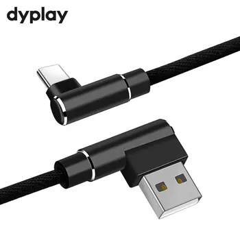 

1m 8Pin Interface To USB Cable 90 Degree Angled Nylon Braided Male To Male Data Cable For Playing Game Sync Cord For iPhone iPad