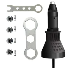 Электрический заклепочный гаечный пистолет инструмент для клепки беспроводной клепальный сверлильный адаптер вставной гаечный инструмент клепальный сверлильный адаптер