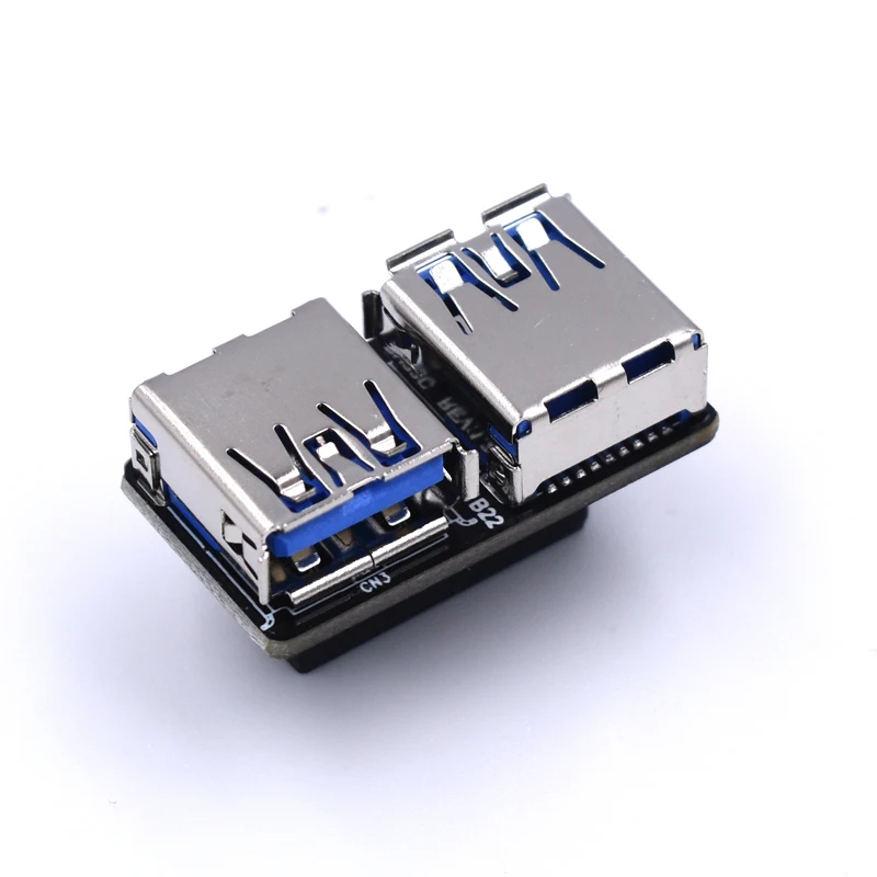 Материнская плата 20/19 контактный разъем для Dual USB 3 0 A Тип женский Новинка напротив