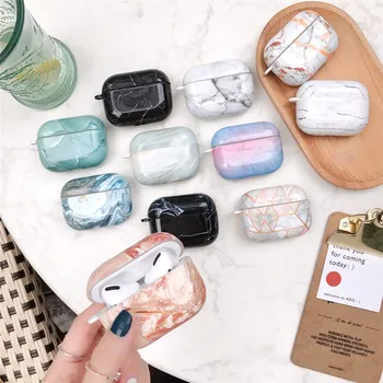 

3D Flower Fruit Earphone Case For Airpods Pro Case Silicone Marble Luxury Hard Earpods Cover For Apple Air pods Pro 3 Cases Ring