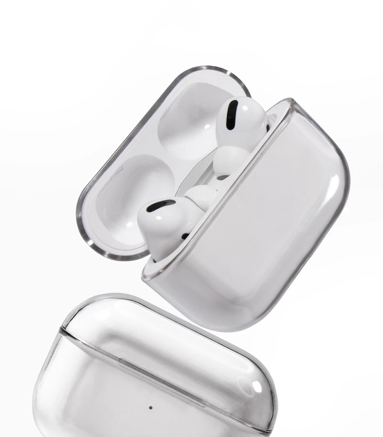 Жесткий прозрачный чехол Hadinas для Airpods Pro, защитный прозрачный PC чехол для Apple Airpods Pro coque air pods pro funda, новинка