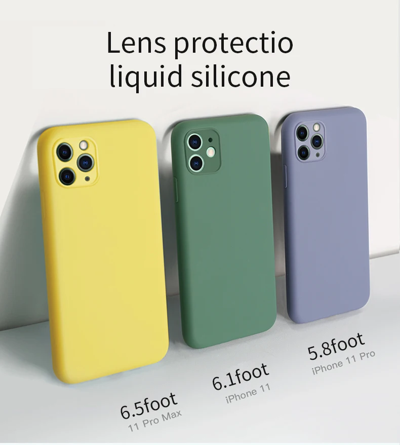 iphone 12 mini cover case Liquid Silicone Case For iPhone 12 Pro Max Mini for iPhone 11 X XR XS 13 7 8 Plus SE 2020 6 6s Plus 11 Solid Shockproof Cover leather iphone 12 mini case
