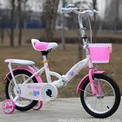Многофункциональный Детский складной велосипед 12 дюймов ребенка велосипедный коляска
