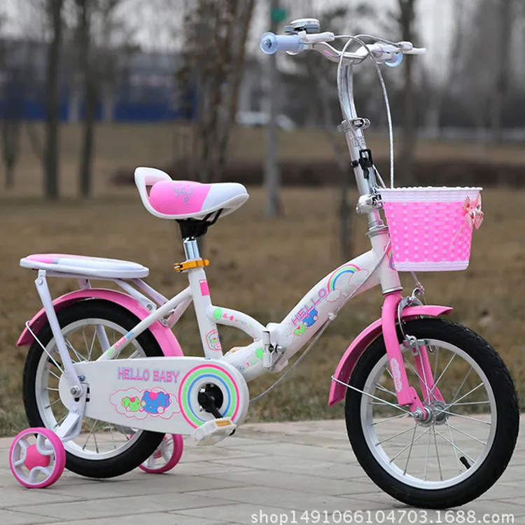 Flash Deal Multifunctional children folding bicycle 12 inch baby bicycle bicycle stroller 0