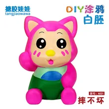 A021 [высота 12 см "пятьсот различных опциональных DIY виниловых борцовок не плохой негипсовая кукла цветной рисунок