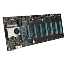 Carte mère pour plate forme minière, 8 gpu, Etherum BTC S37, mémoire DDR3, Interface VGA, pour carte vidéo Rtx3000